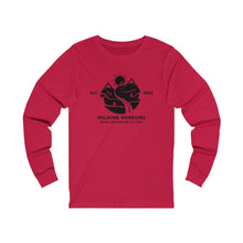 Load image into Gallery viewer, WALKING WARRIORS: Unisex Jersey Long Sleeve: Black Mountains (3 colors)