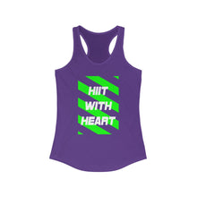 Load image into Gallery viewer, HIIT FITT Women's Racerback Tank: HIIT WITH HEART (7 Colors)
