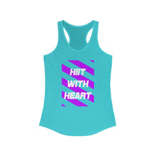Load image into Gallery viewer, HIIT FITT Women's Racerback Tank: HIIT WITH HEART (7 Colors)