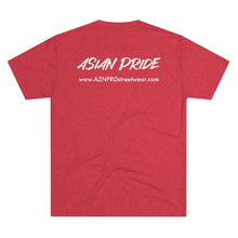 Load image into Gallery viewer, AZN PRD Tri-Blend Tee: Asian Pride w/ website (5 Colors)