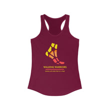 Load image into Gallery viewer, WALKING WARRIORS: Duo-Blend Racerback Tank: Yellow/Red (5 colors)