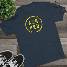 Load image into Gallery viewer, AZN PRD Super Soft Tri-Blend Tee with Yellow Logo