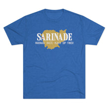 Load image into Gallery viewer, SARINADE: Gold with Red Star: Unisex Tri-Blend Tee (6 colors)