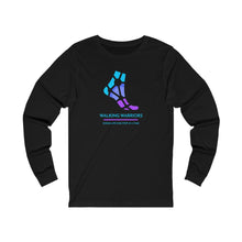 Load image into Gallery viewer, WALKING WARRIORS: Unisex Jersey Long Sleeve: Blue/Purple (2 colors)