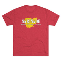 Load image into Gallery viewer, SARINADE: Black & Yellow with Star: Unisex Tri-Blend Tee (2 colors)