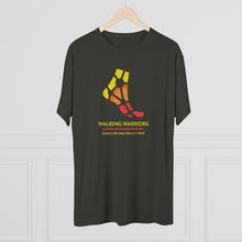 Load image into Gallery viewer, WALKING WARRIORS: Unisex Tri-Blend Tee: Yellow/Red (5 colors)