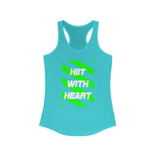 Load image into Gallery viewer, HIIT FITT Women's Racerback Tank: HIIT WITH HEART (7 Colors)