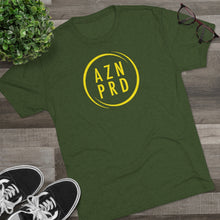 Load image into Gallery viewer, AZN PRD Super Soft Tri-Blend Tee with Yellow Logo
