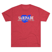 Load image into Gallery viewer, SARINADE: Blue White Red Unisex Tri-Blend Tee (3 colors)