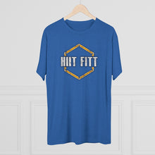 Load image into Gallery viewer, HIIT FITT Tri-Blend Tee with Yellow Hex Logo (7 Colors)