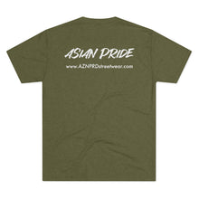 Load image into Gallery viewer, AZN PRD Tri-Blend Tee: Asian Pride w/ website (5 Colors)
