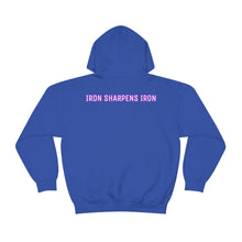 Load image into Gallery viewer, JO STRONG HOODIE: Iron Sharpens Iron (front and back designs)