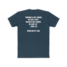 Load image into Gallery viewer, Men's Cotton Crew Tee: Kettlebell King Collection w/ Bruce Lee quote