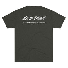 Load image into Gallery viewer, AZN PRD Tri-Blend Tee: Asian Pride w/ website (5 Colors)