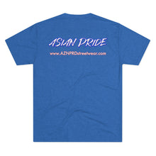 Load image into Gallery viewer, AZN PRD Super Soft Tri-Blend Tee: Asian Pride w/ website on back (5 Colors)