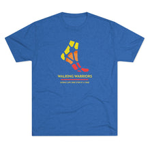 Load image into Gallery viewer, WALKING WARRIORS: Unisex Tri-Blend Tee: Yellow/Red (5 colors)