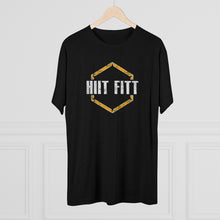 Load image into Gallery viewer, HIIT FITT Tri-Blend Tee with Yellow Hex Logo (7 Colors)