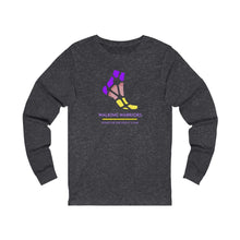 Load image into Gallery viewer, WALKING WARRIORS: Unisex Jersey Long Sleeve: Purple/Yellow (2 colors)