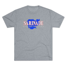 Load image into Gallery viewer, SARINADE: Blue White Red Unisex Tri-Blend Tee (3 colors)