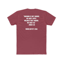 Load image into Gallery viewer, Men's Cotton Crew Tee: Kettlebell King Collection w/ Bruce Lee quote