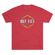 Load image into Gallery viewer, HIIT FITT Tri-Blend Tee with Yellow Hex Logo (7 Colors)