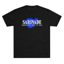Load image into Gallery viewer, SARINADE: Blue Unisex Tri-Blend Tee (3 colors)