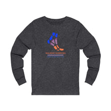 Load image into Gallery viewer, WALKING WARRIORS: Unisex Jersey Long Sleeve: Blue/Orange (2 colors)