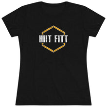 Load image into Gallery viewer, HIIT FITT Women's Super Soft Tee with Yellow Hex Logo (6 Colors)