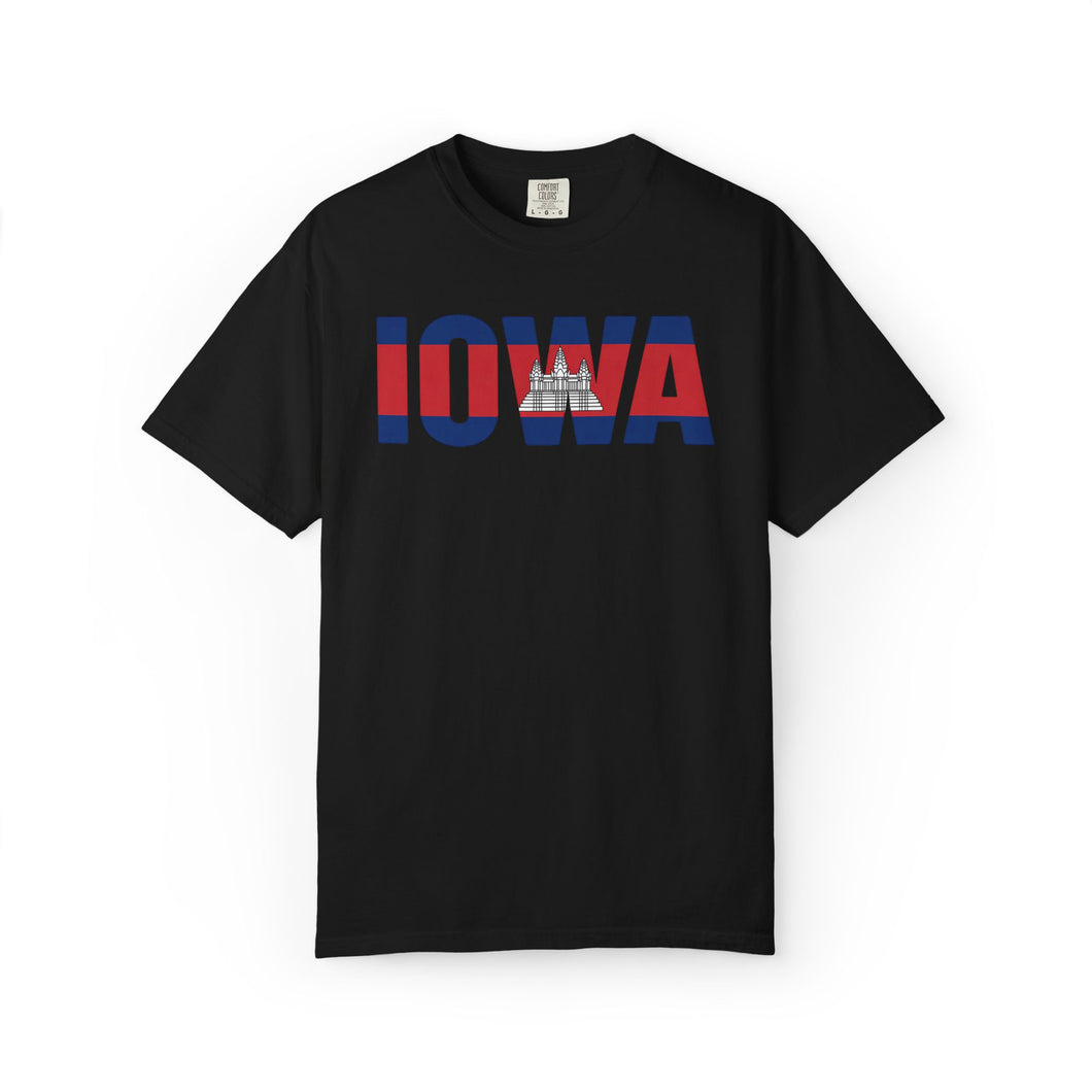 IOWA Khmer T-Shirt 4 | Casual Travel Tee | Gift for Adventurers, Tourists, History Lovers, Vacation Apparel, Unisex Clothing