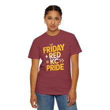 Load image into Gallery viewer, Unisex Garment-Dyed T-Shirt - KC Pride Friday, Fun Casual Wear, Gift for Friends &amp; Family, Everyday Comfort
