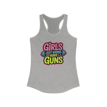 Load image into Gallery viewer, Empowering Women&#39;s Workout Tank 2 | Girls Just Wanna Have Guns | Fitness Top, Gym Shirt, Gift for Her, Activewear
