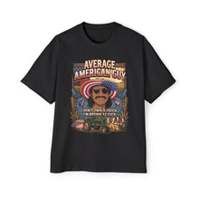 Load image into Gallery viewer, Heavy Oversized "Average American Guy" Tee - Patriotic Vintage Truck Graphic T-Shirt
