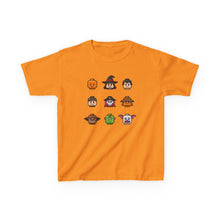Load image into Gallery viewer, Trick-or-Treaters Set, Halloween Kids Tee with Fun Characters, Cute Halloween T-Shirt, Kids Costume Shirt, Spooky Vibe Shirt, Gift for Kids
