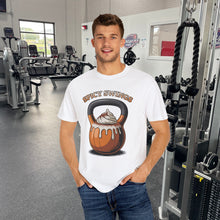 Load image into Gallery viewer, Funny Fitness T-Shirt with Kettlebell Design 2, Gym Gift, Workout Apparel, Unisex Activewear, Weightlifting Humor, Casual Wear
