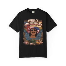 Load image into Gallery viewer, Average American Guy Retro Graphic T-Shirt - Patriotic Vintage Truck &amp; Cowboy Design

