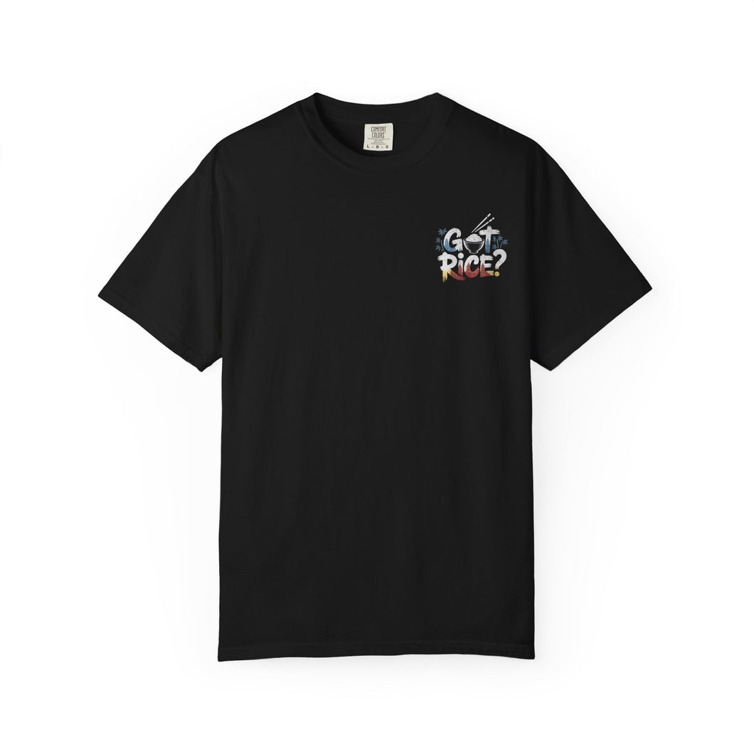 Got Rice? (Front & Back) Asian, AAPI, Vintage Unisex T-Shirt, Casual Wear, Foodie Gift, Graphic Tee, Gift for Rice Lovers, Stylish Apparel