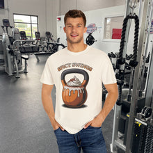 Load image into Gallery viewer, Funny Fitness T-Shirt with Kettlebell Design 2, Gym Gift, Workout Apparel, Unisex Activewear, Weightlifting Humor, Casual Wear
