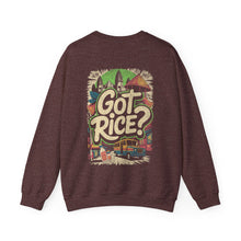 Load image into Gallery viewer, Got Rice? (Front &amp; Back) Unisex Heavy Blend™ Crewneck Sweatshirt - Cozy, Fun, Ideal for Food Lovers, Casual Wear, Events, Gifting
