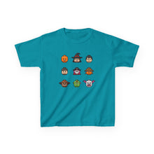 Load image into Gallery viewer, Trick-or-Treaters Set, Halloween Kids Tee with Fun Characters, Cute Halloween T-Shirt, Kids Costume Shirt, Spooky Vibe Shirt, Gift for Kids
