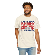 Load image into Gallery viewer, Khmer Pride Garment-Dyed T-Shirt, Unisex Wear, Cambodian Pride Apparel, Cultural Celebration Shirt, Gift for Khmer Heritage
