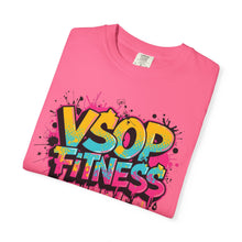 Load image into Gallery viewer, Unisex Garment-Dyed T-Shirt with VSOP Fitness Design - Trendy Workout Tee for Fitness Lovers, Stylish Fitness Gift, Casual Wear, Gym [...]
