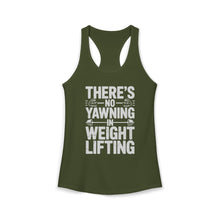 Load image into Gallery viewer, There's No Yawning in Weight Lifting Racerback Tank
