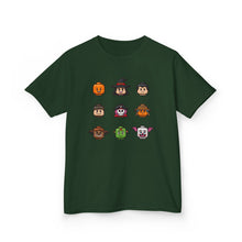 Load image into Gallery viewer, Trick-or-Treaters Set, Halloween Kids Tee with Fun Characters, Cute Halloween T-Shirt, Kids Costume Shirt, Spooky Vibe Shirt, Gift for Kids
