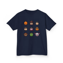Load image into Gallery viewer, Trick-or-Treaters Set, Halloween Kids Tee with Fun Characters, Cute Halloween T-Shirt, Kids Costume Shirt, Spooky Vibe Shirt, Gift for Kids
