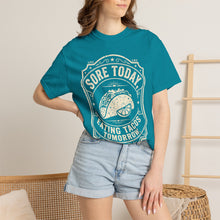 Load image into Gallery viewer, "Sore Today Eating Tacos Tomorrow" Funny Fitness Unisex Shirt - Workout Exercise T-Shirt for Men and Women

