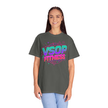 Load image into Gallery viewer, Colorful Fitness T-Shirt - VSOP Fitness Tees, Unisex Garment-Dyed Top, Workout Apparel, Gym Shirt, Trendy Casual Wear, Gift for [...]
