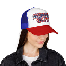 Load image into Gallery viewer, Average American Guy Trucker Hat – Patriotic Foam Mesh Cap
