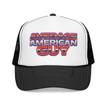 Load image into Gallery viewer, Average American Guy Trucker Hat – Patriotic Foam Mesh Cap
