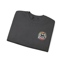 Load image into Gallery viewer, Got Rice? (Front &amp; Back) Unisex Heavy Blend™ Crewneck Sweatshirt - Cozy, Fun, Ideal for Food Lovers, Casual Wear, Events, Gifting
