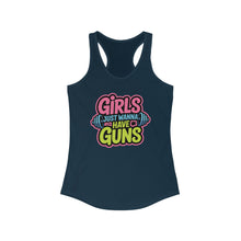 Load image into Gallery viewer, Empowering Women&#39;s Workout Tank 2 | Girls Just Wanna Have Guns | Fitness Top, Gym Shirt, Gift for Her, Activewear
